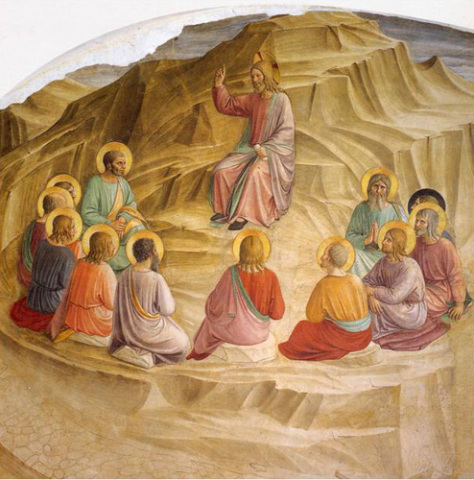 237-il-discorso-delle-beatitudini-affresco-del-beato-angelico-museo-san-marco-cella-23-firenze